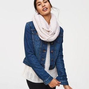 LOFT Creamy White Shimmery Scarf